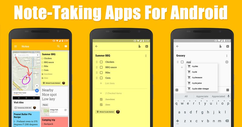 Notes app for android phone